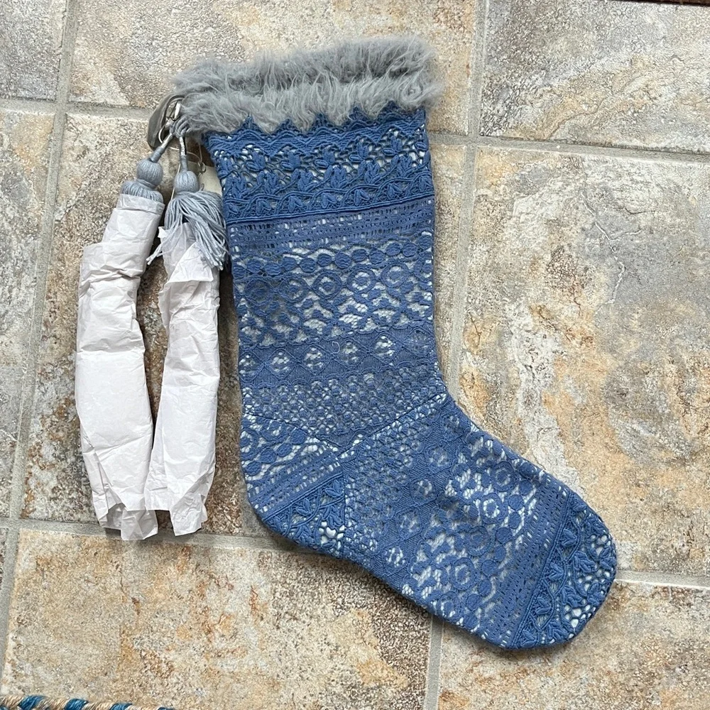 Free People One Seraphina Stocking, Blue, NWT - Picture 5 of 12